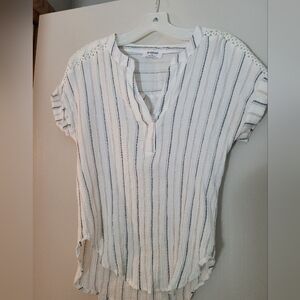Women's Striped White Top